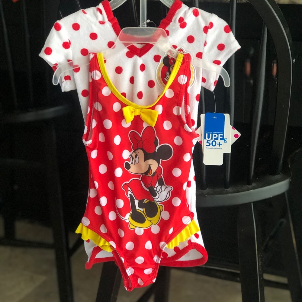 Toddler Girl Swimsuit with Coverup